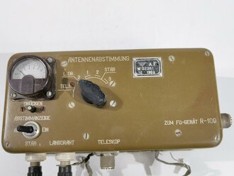 NVA , Antennenabstimmung zum Fu.Gerät R-109, datiert 1969. Optisch gut, Funktion nicht geprüft