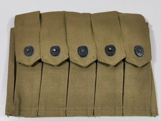 U.S. Army WWII, pouch magazine, Thompson, khaki, unused