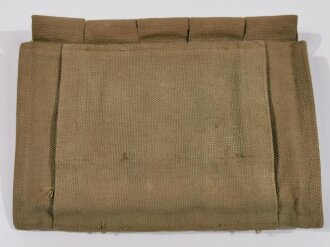 U.S. Army WWII, pouch magazine, Thompson, khaki, used