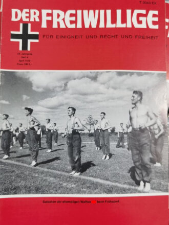 "Der Freiwillige" Kameradschaftsblatt der HIAG, 1978 - 1975 jeweils Heft 1 - 12, insgesamt 48 Stück