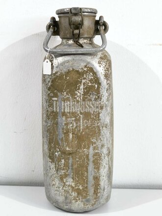 5 Liter Trinkwasserflasche der Wehrmacht, Originallack