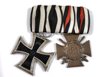 Ordenschnalle Eisernes Kreuz 2.Klasse 1914 und Ehrenkreuz...