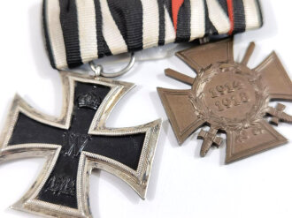 Ordenschnalle Eisernes Kreuz 2.Klasse 1914 und Ehrenkreuz...