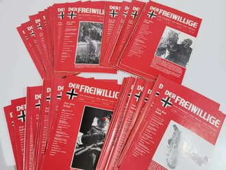 "Der Freiwillige" Kameradschaftsblatt der HIAG, 1987 - 1990 jeweils Heft 1 - 12, insgesamt 48 Stück