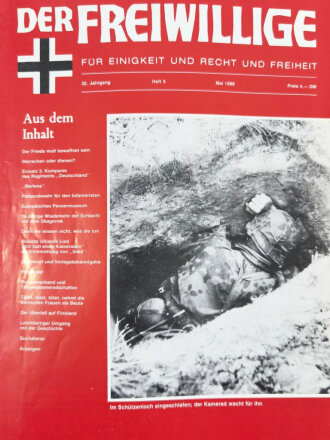 "Der Freiwillige" Kameradschaftsblatt der HIAG, 1983 - 1986 jeweils Heft 1 - 12, insgesamt 49 Stück