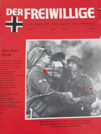 "Der Freiwillige" Kameradschaftsblatt der HIAG, 1979 - 1982 jeweils Heft 1 - 12, insgesamt 48 Stück