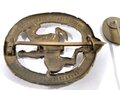 III.Reich, Deutsches Reiterabzeichen in bronze, dazu die Miniatur 16mm, Hersteller Lauer Nürnberg