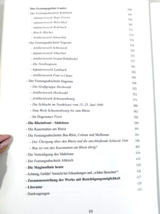 "Die Maginotlinie damals und heute " 434 Seiten, leicht gebraucht