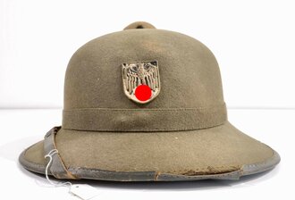 Tropenhelm Wehrmacht, Filzausführung, ungereinigt