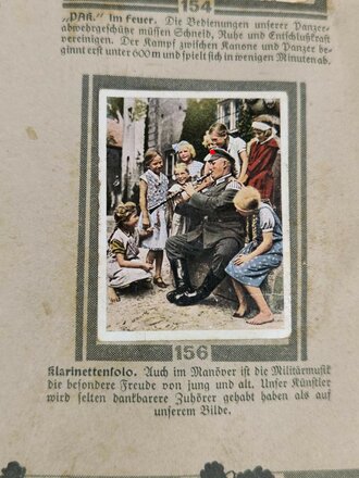 Sammelbilderalbum "Deutsche Wehrmacht" Komplett, eher schlechter Gesamtzustand