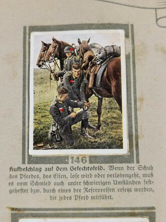 Sammelbilderalbum "Deutsche Wehrmacht" Komplett, eher schlechter Gesamtzustand