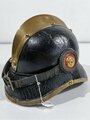 Feuerwehr Lederhelm in gutem Gesamtzustand