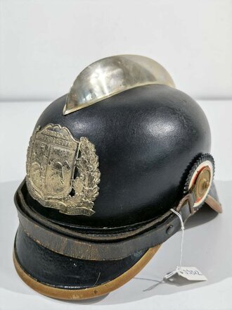 Feuerwehr Lederhelm des Nassauischen Feuerwehr Verband in...