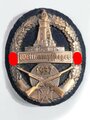 Kyffhäuserbund Wettkampfsieger Abzeichen 1937" Leichtmetall bronziert auf dunkelblauem Filz