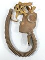 Belgien 2.Weltkrieg, Gasmaske AGM. von LAnti Gaz mit langem Schlauch . Weiches Gummi, guter Gesamtzustand