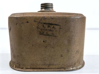 Belgien 2.Weltkrieg,  Filter für eine Gasmaske von LAnti Gaz. Originallack