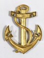 Kriegsmarine, Metallauflage zum  Ärmelabzeichen für Bootsmannsmaat