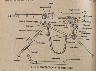 "Der Dienstunterricht im Heere, Ausgabe für den Schützen der Schützenkompanie" Jahrgang 1940, 332 Seiten, Einband fleckig