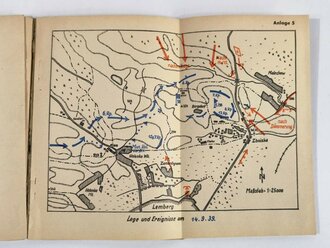 "Gebirgs-Jäger-Regiment 98 im polnischen Feldzug" September 1939, 83 Seiten, stark gebraucht, Einband teilweise lose u. fleckig