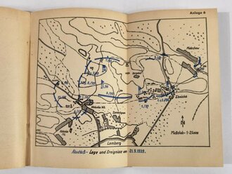 "Gebirgs-Jäger-Regiment 98 im polnischen Feldzug" September 1939, 83 Seiten, stark gebraucht, Einband teilweise lose u. fleckig