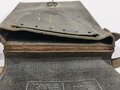 Beschlagzeugtasche für unberittenes Hufbeschlagpersonal der Wehrmacht aus Ersatzmaterial. defekt