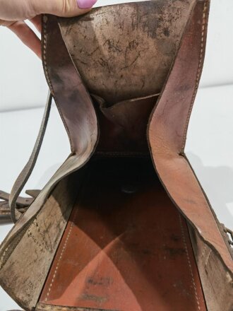 Beschlagzeugtasche für berittenes Hufbeschlagpersonal der Wehrmacht. Ungereinigtes Stück