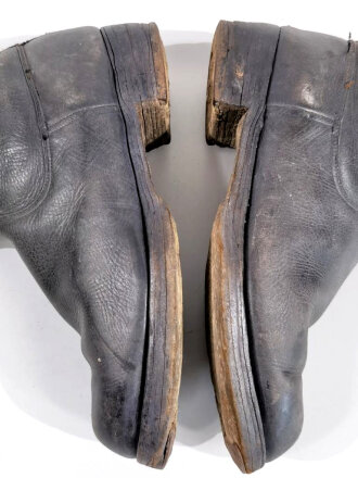 Paar Stiefel für Unteroffiziere der Wehrmacht. Ungereinigtes Paar, Sohlenlänge 27cm