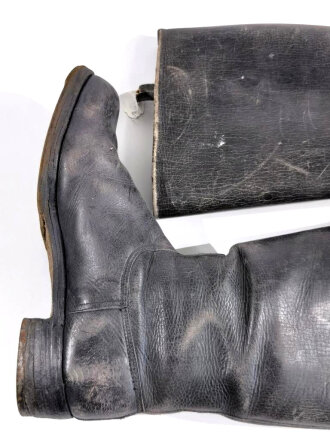 Paar Stiefel für Unteroffiziere der Wehrmacht. Ungereinigtes Paar, Sohlenlänge 27cm