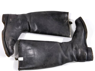 Paar Stiefel für Unteroffiziere der Wehrmacht. Ungereinigtes Paar, Sohlenlänge 27cm