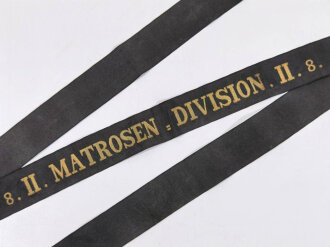 Kaiserliche Marine, Mützenband "8.II. Matrosen...