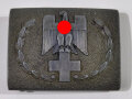 Deutsches Rotes Kreuz, Koppelschloss letzte Ausführung. Zink, Steg aus Leichtmetall