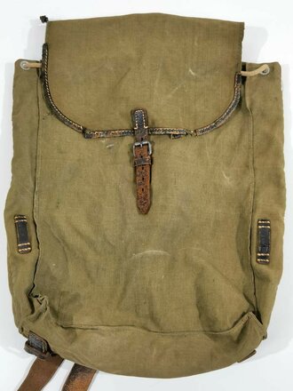 Rucksack für Artillerie Wehrmacht, stark getragenes Stück