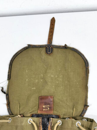 Rucksack für Artillerie Wehrmacht, stark getragenes Stück