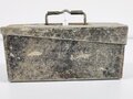 Gurtkasten für Maschinengewehr Wehrmacht aus Aluminium, datiert 1940. Originallack, ungereinigtes Stück