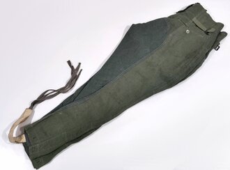 Heer, Stiefelhose für Mannschaften aus Drillichmaterial Modell 1943. Ungetragenes Kammerstück