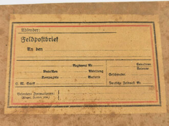 1.Weltkrieg, leerer "Feldpostbrief" 13 x 23 x 6cm