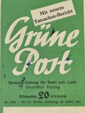"Grüne Post" 15. Jahr / Nr. 14, 30....