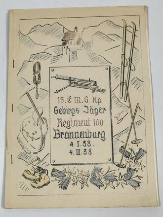 Erinnerungszeitung "15. E M.G Kp. Gebirgs Jäger...