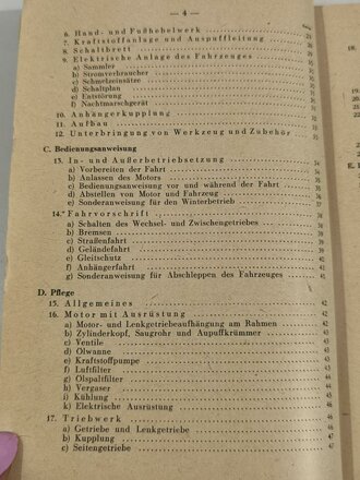 D 624/1 " Kleines Kettenkraftrad / SdHfz2) Typ HK 101" Gerätbeschreibung und Bedienungsanweisung vom 28.10.42 mit 86 Seiten plus 109 Bildern im Anhang.