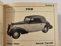 NSKK Transportgruppe Todt " Kraftfahrzeug Baumusterliste deutsche Hersteller " mit 446 Seiten