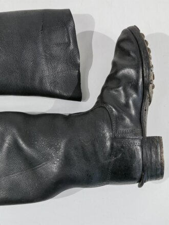 Kavallerie, Paar Stiefel für Mannschaften, Sohlenlänge 28cm, extrem dickes Leder