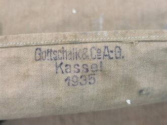 Reiterfuttersack Wehrmacht datiert 1935, als Versandsack an einen Oberleutnant  benutzt, ungereinigtes Stück