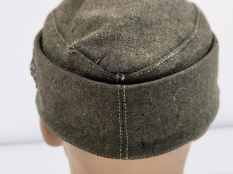 Bergmütze für Gebirgstruppen der Wehrmacht. Getragenes Stück, die Effekten original vernäht