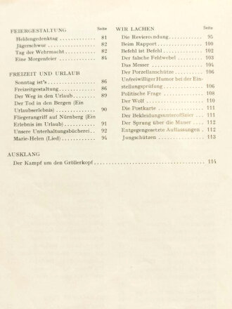 "Gebirgsunteroffizier-Vorschule Feldkirch Vorarlberg 1941/43", 118 Seiten, gebraucht