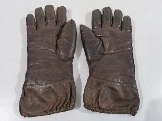 Paar Fallschirmjäger Handschuhe, kurze, gefütterte Ausführung. Leicht getragenes Paar in gutem Zustand