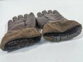 Paar Fallschirmjäger Handschuhe, kurze, gefütterte Ausführung. Leicht getragenes Paar in gutem Zustand