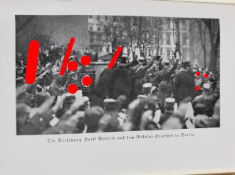 "Die S.A. erobert Berlin", Wilfrid Bade, 6.Auflage, München, 1941, 261 Seiten, Einband leicht beschädigt, Wasserflecken