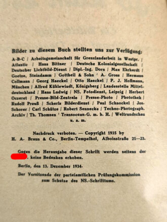 "So kam es! Ein Bildbericht vom Kampf um Deutschland 1918-1934", Berlin, 1935, 128 Seiten