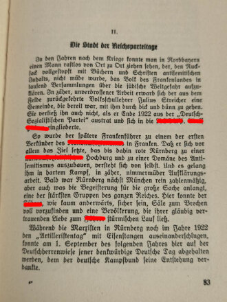 "Kampf um Deutschland Ein Lesebuch für die deutsche Jugend", Ph. Bouhler, München-Berlin, 1939, 107 Seiten, Einband verfleckt