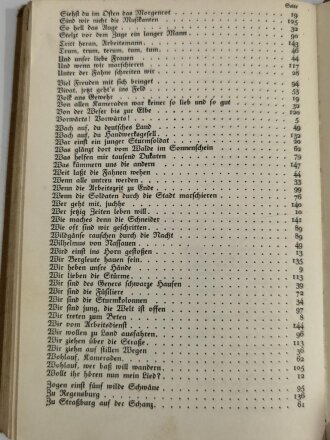 "Uns geht die Sonne nie unter Lieder der Hitler Jugend", Köln, 1934 150 Seiten